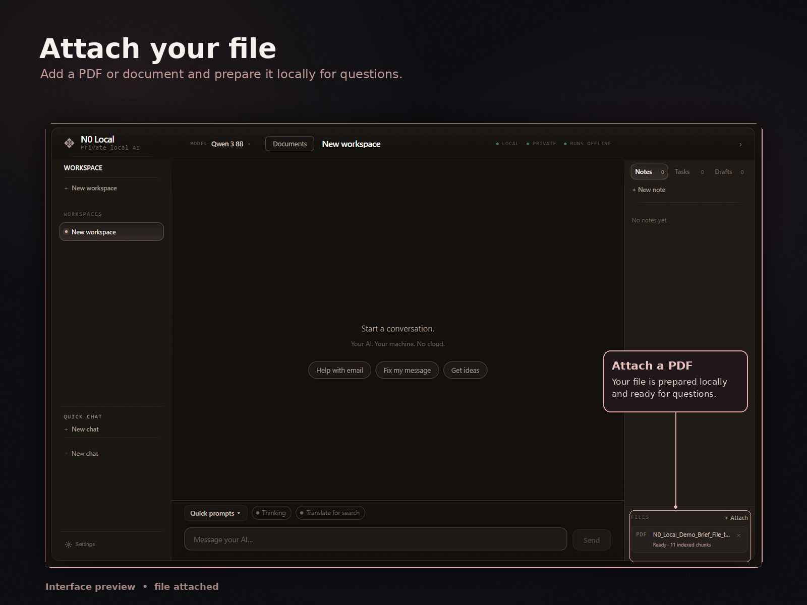 Attach your file